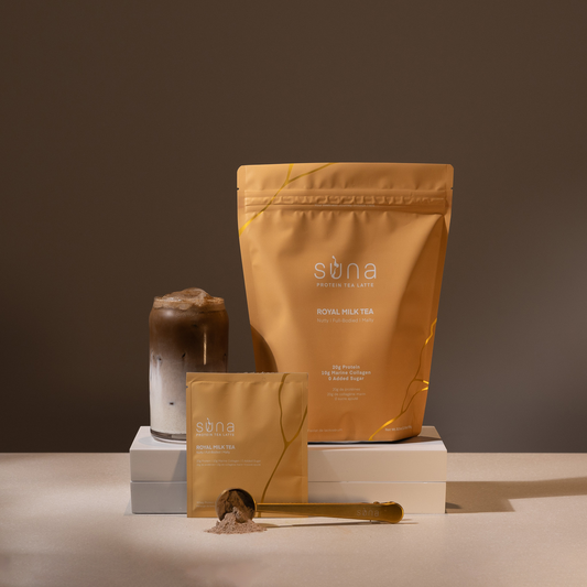 Japanese-style Royal Milk Tea with 20g protein – smooth, balanced, and nourishing