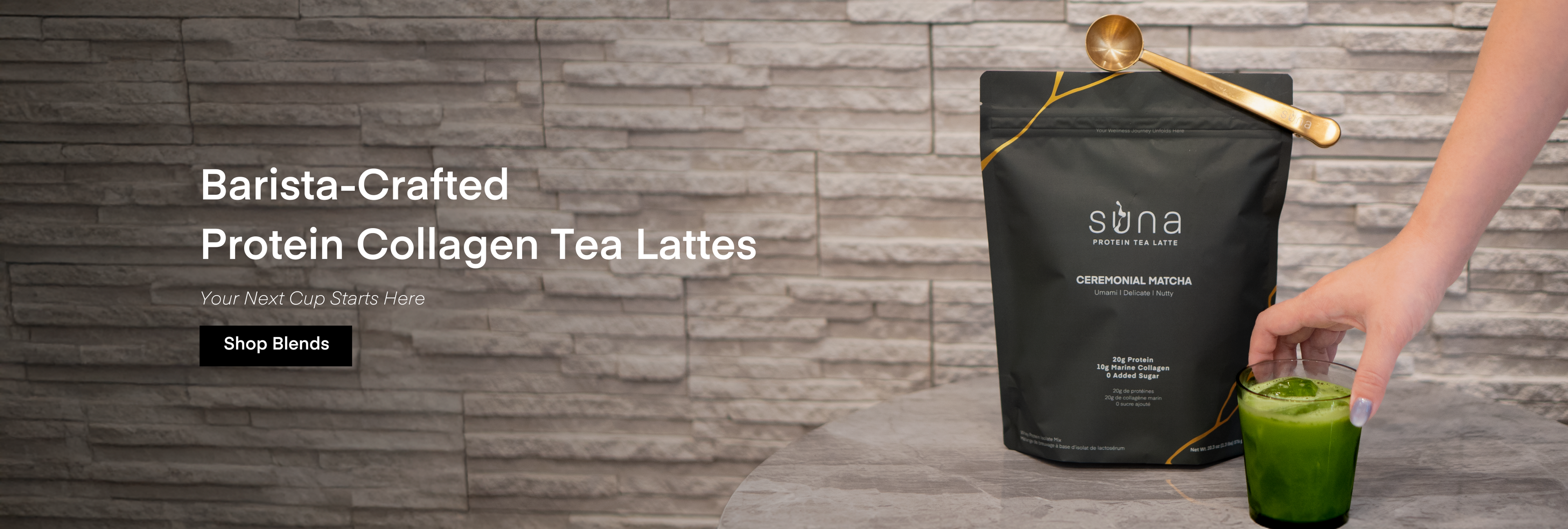 Suna Protein Tea Latte boosted with Collagen