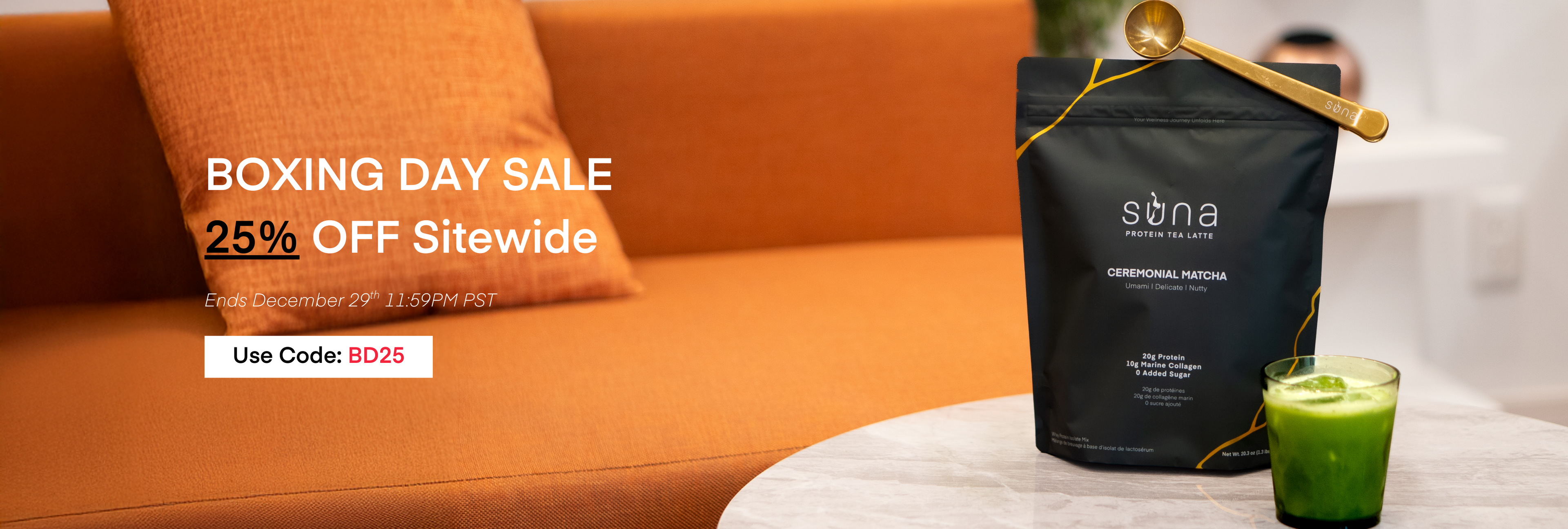 Suna Protein Collagen Tea Latte