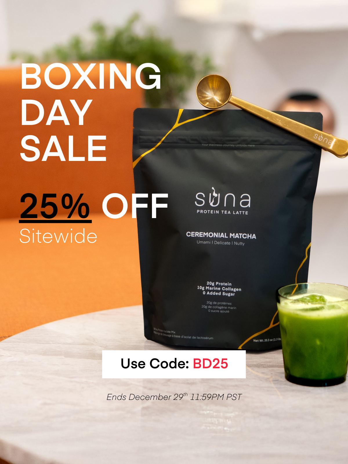 Suna Protein Collagen Tea Latte